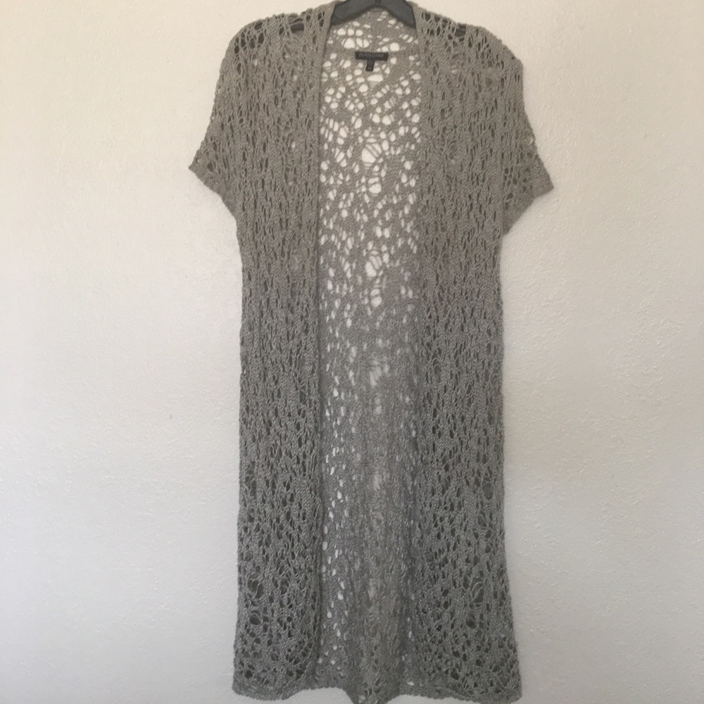 Grey crotchet like jacket